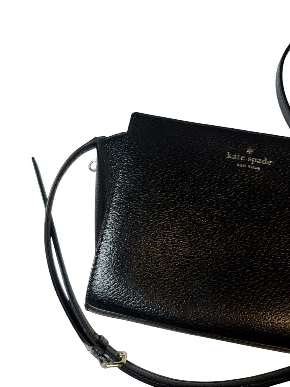 kate spade Black Pebbled Leather Small Crossbody Shoulder Bag